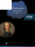 Enlightenment: Johann Gottfried Herder Gotthold Ephraim Lessing Voltaire