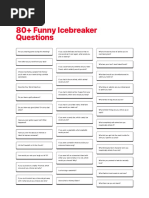 80+ Funny Icebreaker Questions