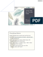 Atoms and The Periodic: Classifying Matter
