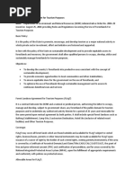 Forest Landuse Agreement For Tourism Purposes