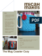 Mug Coaster Cozy Pattern PDF