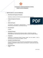 Guia de Aprendizaje DESARROLLO GRAFICO DE PROYECTOS DE ARQUITECTURA E INGENIERIA