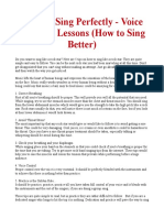 How To Sing Perfectly - Voice Training Lessons (How To Sing Better)