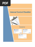 Internal Control Checklist