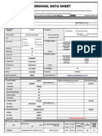 Personal Data Sheet