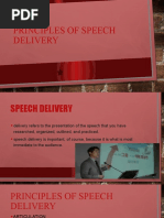 Occ Principles of Speech Delivery