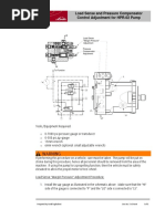 Load Sense and Pressure Compensator Control Adjustment For HPR-02 Pump