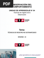 Técnicas de Registro de Observación No Sistematizado)