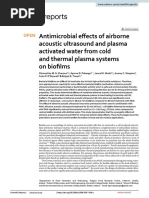 Antimicrobial Effects of Airborne Acoustic Ultrasound and Plasma Activated Water From Cold and Thermal Plasma Systems On Biofilms