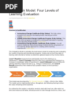 Kirkpatrick Model: Four Levels of Learning Evaluation