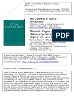 The Journal of Social Psychology: To Cite This Article: Sharon L. Wagner & Michael C. Rush (2000) Altruistic