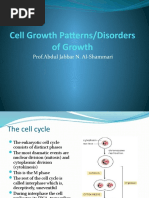 Cell Growth Patterns/Disorders of Growth: Prof - Abdul Jabbar N. Al-Shammari