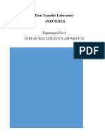 Experiment No.6 Stefan Boltzmann'S Apparatus: Heat Transfer Laboratory (MECH3123)