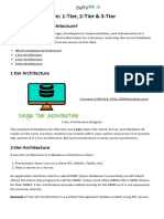 DBMS Architecture: 1-Tier, 2-Tier & 3-Tier: What Is Database Architecture?