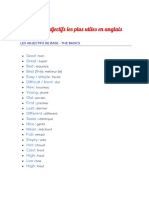 Les 100 Adjectifs Les Plus Utiles en Anglais