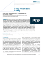 Video Transmission Using Device-to-Device Communications: A Survey