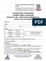 Master 2020 - Mód Iii - 09 - Avaliação Batalha Espiritual - 04102020 PDF