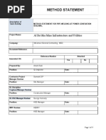 Method Statement Welding