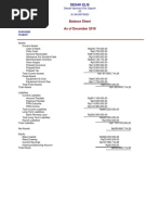 Standard Balance Sheet