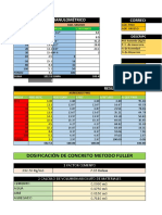 Plantilla para Dosificacion de Concreto Metodo Fuller