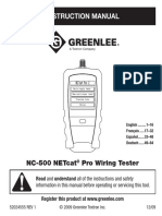 Instruction Manual: Nc-500 Netcat Pro Wiring Tester