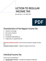 Introduction To Regular Income Tax