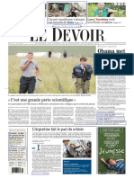 Le Devoir Du 19 Juillet 2014