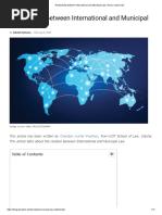 Relationship Between International and Municipal Law - All You Must Know