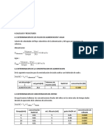 Calculos y Resultados de La Extraccion Liquida