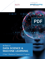 Mtech in Data Science and Machine Learning