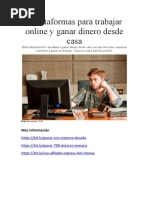 7 Plataformas para Trabajar Online y Ganar Dinero Desde Casa