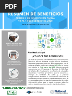 Flyer Resumen de Beneficios Plan Médico PDF