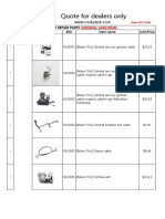 Quote For Dealers Only: No. Model Picture SKU Item Name Unit - Price Drone Repair Parts