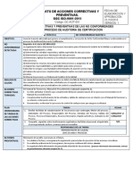 3.1. Acciones Correctivas y Preventivas de Las No Conformidades Mayores Proceso de Auditoria de Certificacion