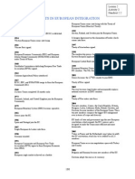 Key Events in Europian Integrationion