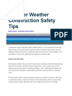 7 Winter Weather Construction Safety Tips