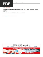 Taperless Type Blade Design With Naca 5513 Airfoil For Wind Turbine 500 TSD