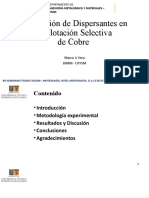 06 20181011 MAV XXI SEMINARIO TECNICO SOLVAY Evaluacion Dispersantes Flotacion Selectiva Cobre