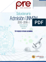 SOLUCIONARIO ADMISIÓN UNMSM 2013 - 2018 I Ciencias Red PDF