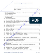 Draft Guidelines For Manufacturing Homeopathic Medicines