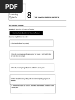 FS5 Field Study Learning Episode: The K To 12 Grading System