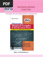 This Chapter "Piecewise Defined Function" Is Taken From Our