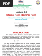 Internal Flows (Laminar Flow) : Lecture - 04