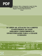 10 Anos de Atuação Do Campus Itapetininga Do Ifsp: Gerando Crescimento e Oportunidades para A Cidade e Região