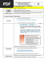 III BGU Plan Semanal 5 II Quimestre