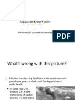 Photovoltaic System Fundamentals