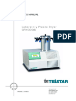 Telstar Cryodos Laboratory Freeze Dryer - User Manual