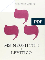 Díez Macho, Alejandro - Neophyti 1. Targum Palestinense. Tomo 03 Levítico