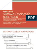 Unidad I - Sistemas y Codigos Numericos PDF