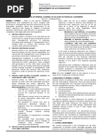 Department of Accountancy: Consideration of Internal Control in An Audit of Financial Statements